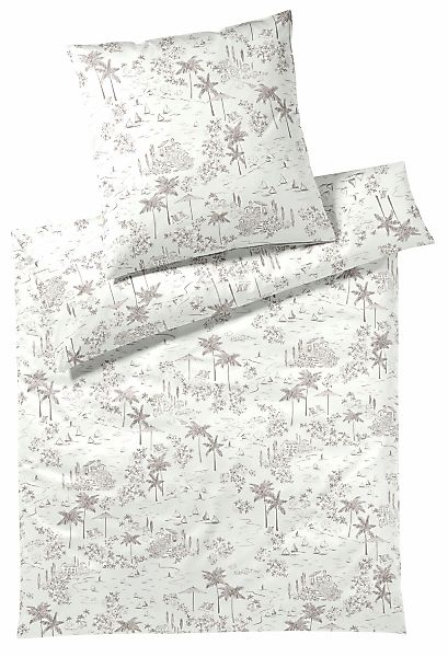 Elegante Bettwäsche "Positano" 2 Stk. tlg. angenehmes Hautgefühl günstig online kaufen