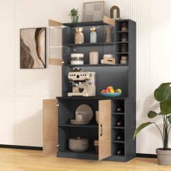 Flieks Hochschrank KüchenBuffet (100x47x187 cm, 1-St., günstig online kaufen
