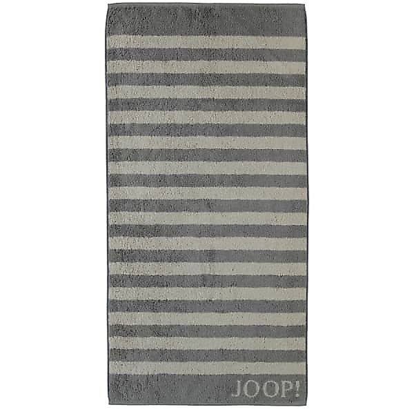JOOP! Classic - Stripes 1610 - Farbe: Graphit - 70 - Handtuch 50x100 cm günstig online kaufen