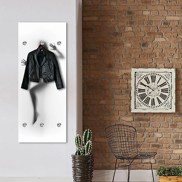 queence Garderobenleiste »Frau verschwommen«, mit 6 Haken, 50 x 120 cm günstig online kaufen