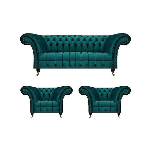 JVmoebel Chesterfield-Sofa Modern Couchgarnitur Sofagarnitur Set Wohnzimmer günstig online kaufen