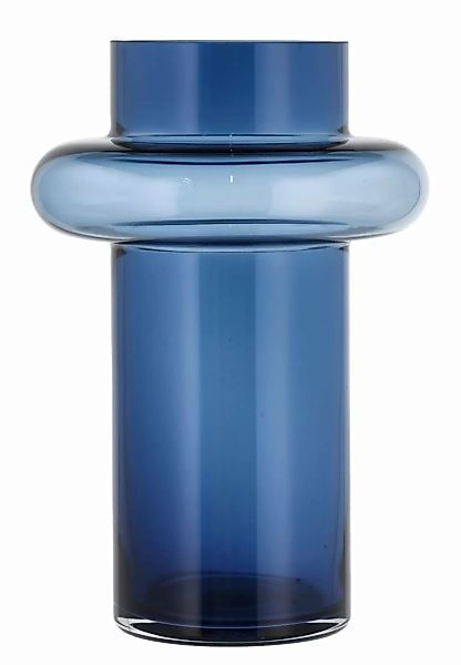 Lyngby Vasen Tube Vase Glas dark blue 25 cm (blau) günstig online kaufen