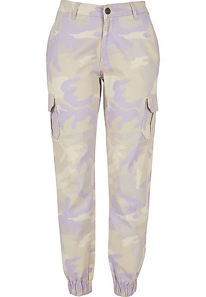 URBAN CLASSICS Cargohose Urban Classics Damen Ladies High Waist Camo Cargo günstig online kaufen
