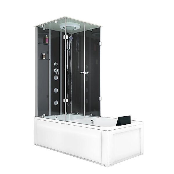 AcquaVapore Whirlpool Dusche Kombination K05-R30-WP-EC Duschtempel 90x180 günstig online kaufen