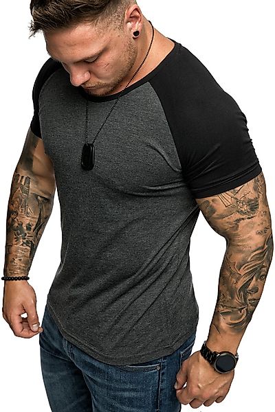 Amaci&Sons T-Shirt SALEM Basic Raglan T-Shirt günstig online kaufen