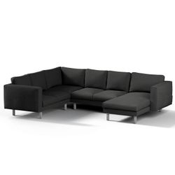 Bezug für Norsborg 5-Sitzer Ecksofa mit Recamiere, anthrazit, Norsborg Bezu günstig online kaufen