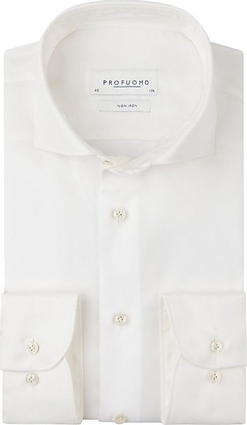 Profuomo Twill Hemd Off White - Größe 40 günstig online kaufen