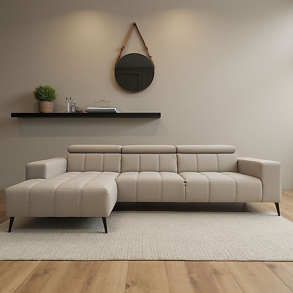 DOMO collection Ecksofa "Trento L-Form, mit Kufenfuß oder Einzelfuß" wahlwe günstig online kaufen