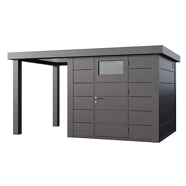 Gerätehaus Classico 2424 mit Offene Lounge S Links 406 cm x 238 cm Anthrazi günstig online kaufen