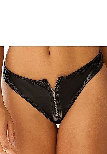 petite fleur gold String in Leder-Optik mit Reißverschluss (Kunstleder) günstig online kaufen