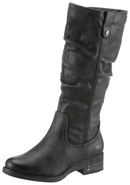Mustang Shoes Winterstiefel, Langschaftstiefel, Blockabsatz, mit günstig online kaufen