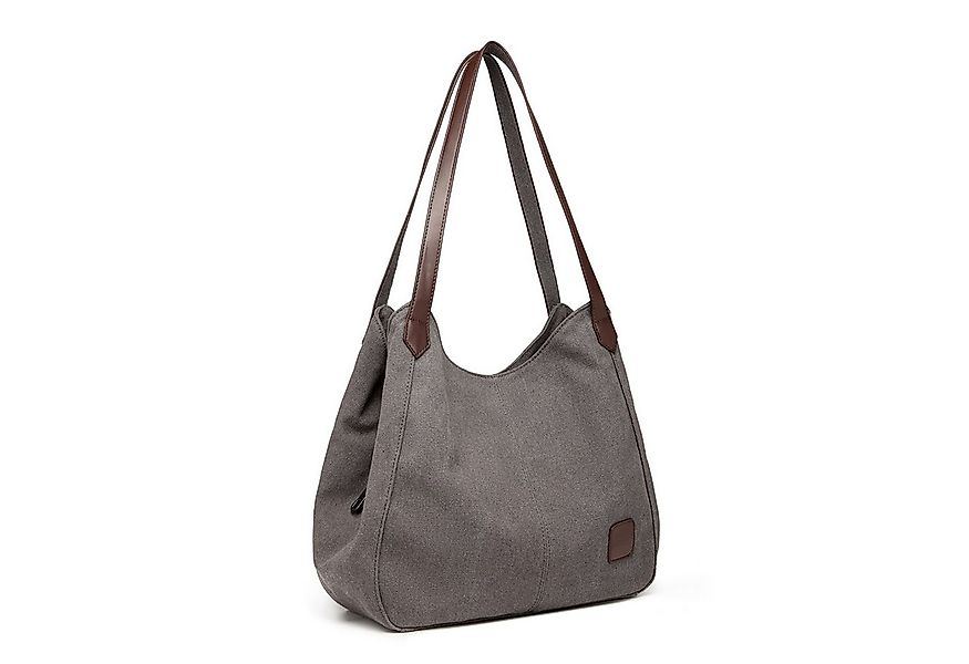 KONO Schultertasche Vintage Handtasche Damen Canvas Schultertasche günstig online kaufen