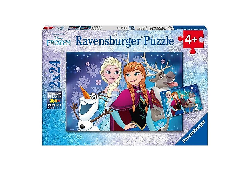 Ravensburger Puzzle Disney Frozen Nordlichter. Puzzle 2 x 24 Teile, 24 Puzz günstig online kaufen