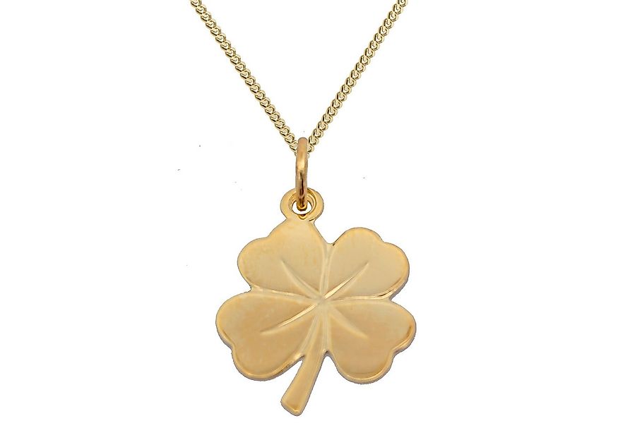 HOPLO Kettenanhänger Gold Anhänger Kleeblatt mit Goldkette massiv 333 - 8 K günstig online kaufen