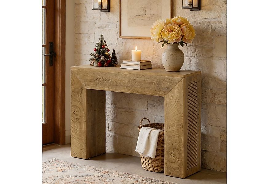 Tribesigns Konsolentisch 110 cm Schmaler Rechteckiger Sofatisch Hinter Sofa günstig online kaufen