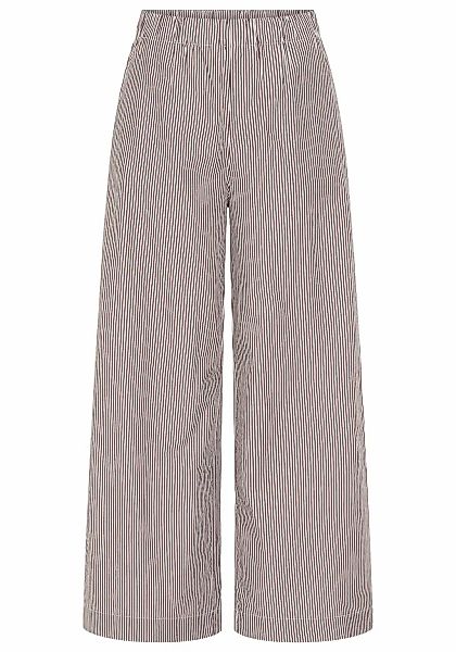 Marc OPolo DENIM Schlupfhose weites Bein, elastischer Bund, fein gestreift günstig online kaufen