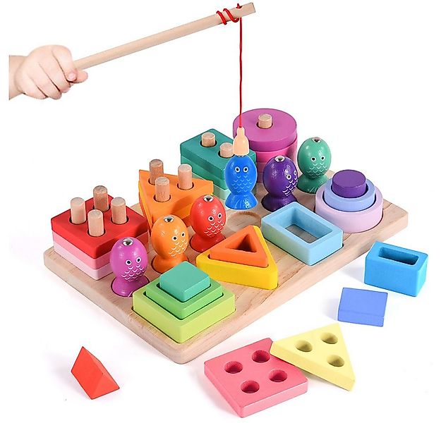 CLTYQ Lernspielzeug Montessori Stapel- und Sortierspielzeug, 1/2/3 Jahre,Ho günstig online kaufen