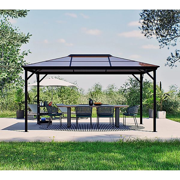 Sojag Aluminium-Pavillon Verona 10 x 14 Anthrazit 423 cm x 298 cm x 261 cm günstig online kaufen