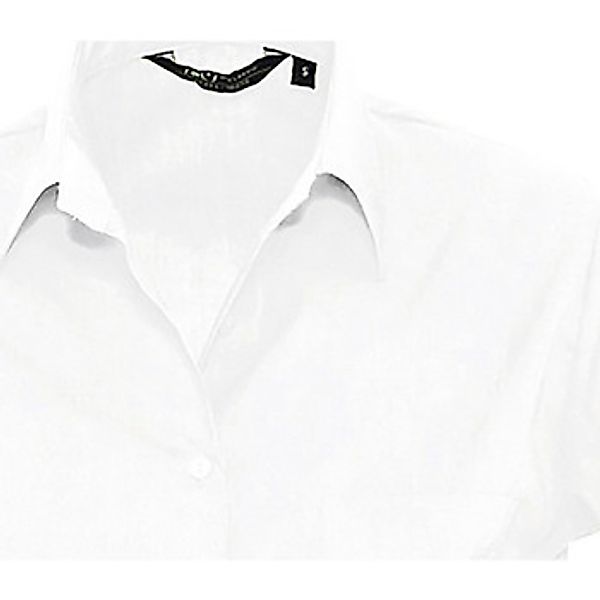 Sols  Blusen ESCAPE WOMENN-CAMISA POPELÍN MUJER MANGA CORTA-Corte ceñido günstig online kaufen