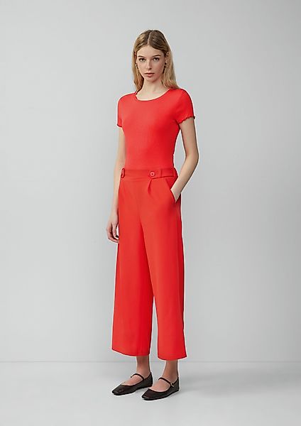 QS 7/8-Hose Culotte aus Interlockjersey Zierknopf günstig online kaufen