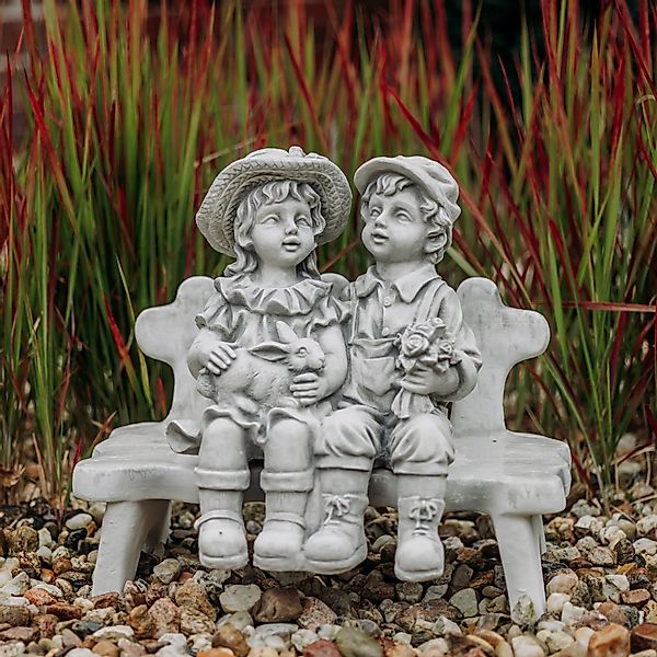 gartendekoparadies.de Gartenfigur Junge und Mädchen auf günstig online kaufen