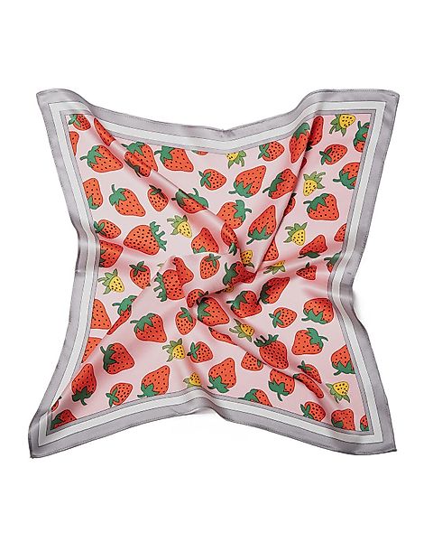 MayTree Seidentuch quadratisch Erdbeere 53x53cm rosa, günstig online kaufen