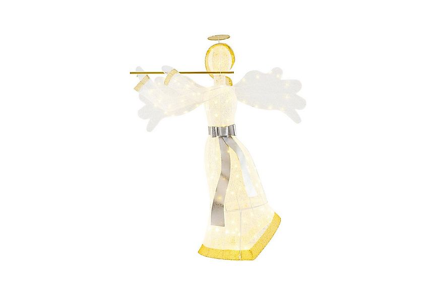 KOMFOTTEU Weihnachtsfigur, Beleuchteter Weihnachtsengel 150 cm günstig online kaufen