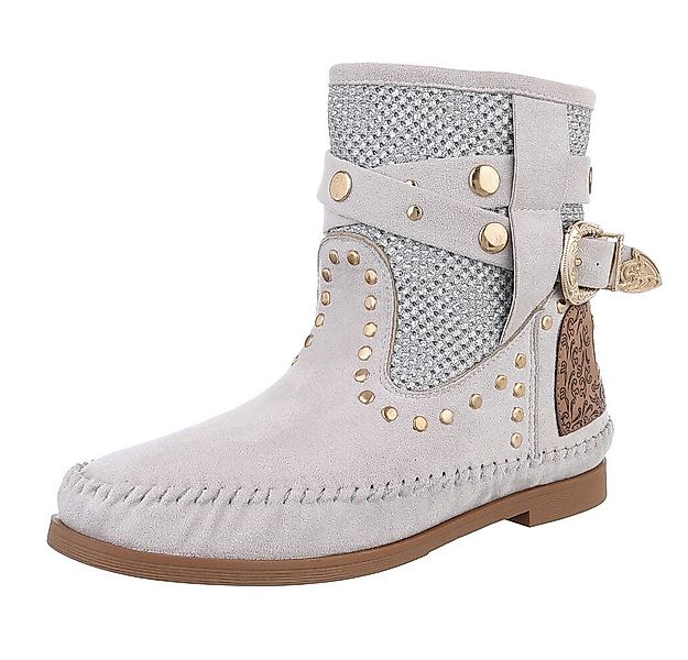 Ital-Design Damen Cowboyboots Boho/Hippie Stiefelette (88843864) Blockabsat günstig online kaufen