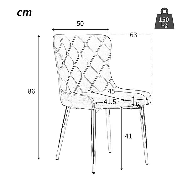 TavilaEcon Esszimmerstuhl Küchenstuhl Polsterstuhl Wohnzimmerstuhl Ergonomi günstig online kaufen