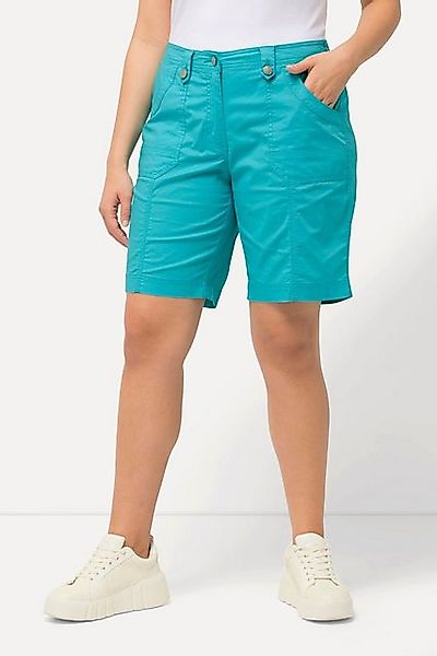 Ulla Popken Funktionshose Cargo-Bermuda Komfortbund 4-Pocket-Schnitt günstig online kaufen
