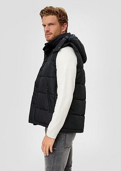 s.Oliver Outdoorjacke Outdoor-Weste Steppweste mit abnehmbarer Kapuze günstig online kaufen