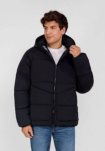 Respect Winterjacke Steppjacke mit Reißverschlusstaschen und Ärmelpatch  (X günstig online kaufen