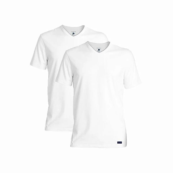 TED BAKER Herren T-Shirt 2er Pack - V-Ausschnitt, Kurzarm, Modal Weiß XL günstig online kaufen