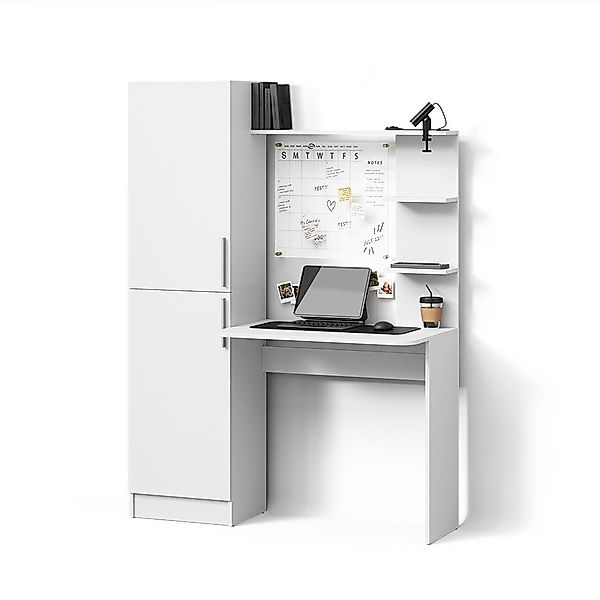 Livinity® Schreibtisch Rina, Weiß, 122.9 x günstig online kaufen