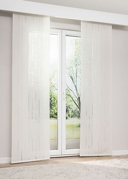 LYSEL® Schiebegardine Sambava, (1 St), halbtransparent, günstig online kaufen