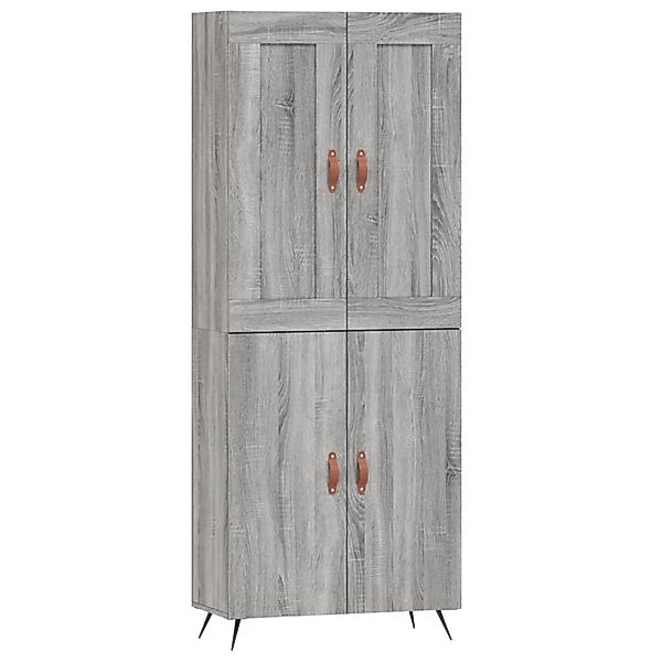 vidaXL Highboard Grau Sonoma 69,5x34x180 cm Holzwerkstoff 3199535 günstig online kaufen