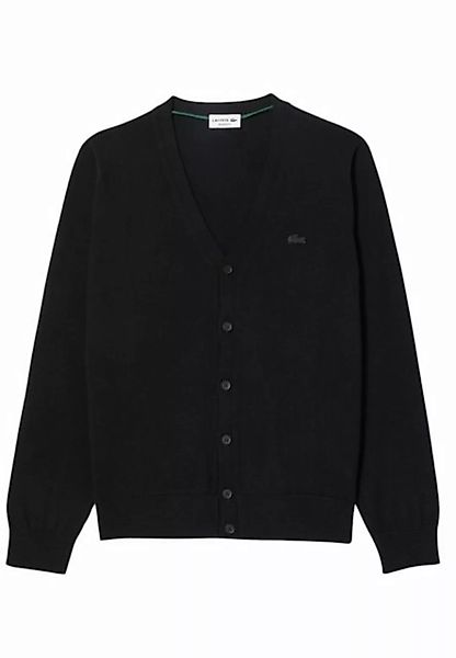 Lacoste Strickjacke Jacke Cardigan mit Knopfleiste aus Merino-Wolle (1-tlg) günstig online kaufen