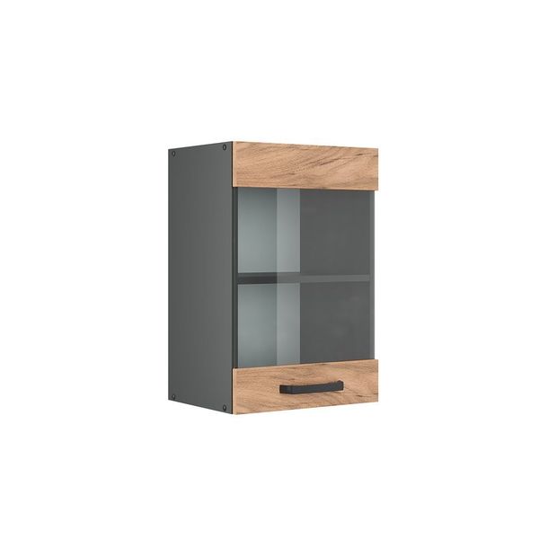 Vicco Glashängeschrank R-Line, Goldkraft Eiche/Anthrazit, 40 günstig online kaufen