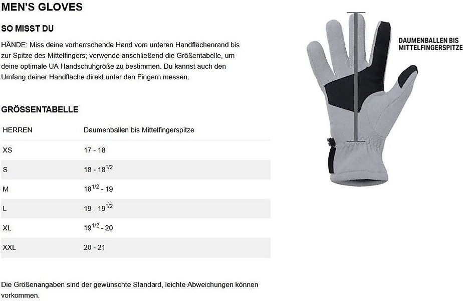 Under Armour® Lederhandschuhe Ua Halftime Gloves günstig online kaufen