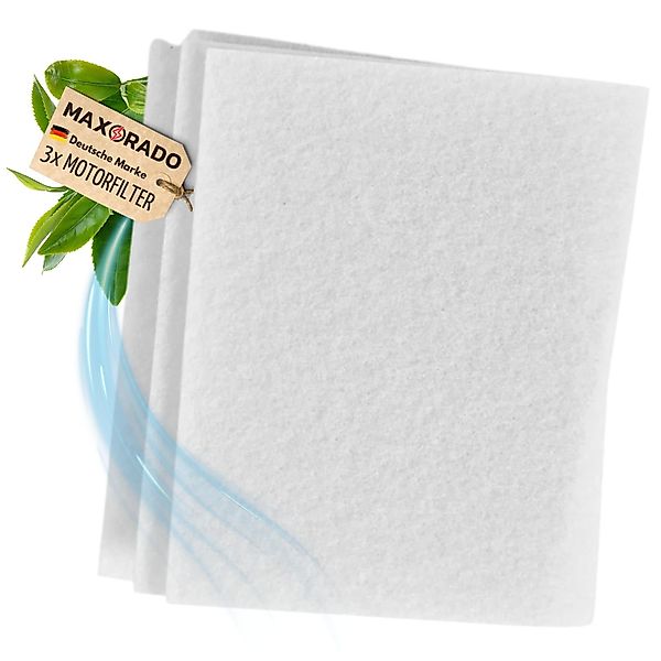Maxorado Filtermatte 3x für Staubsauger Motor günstig online kaufen
