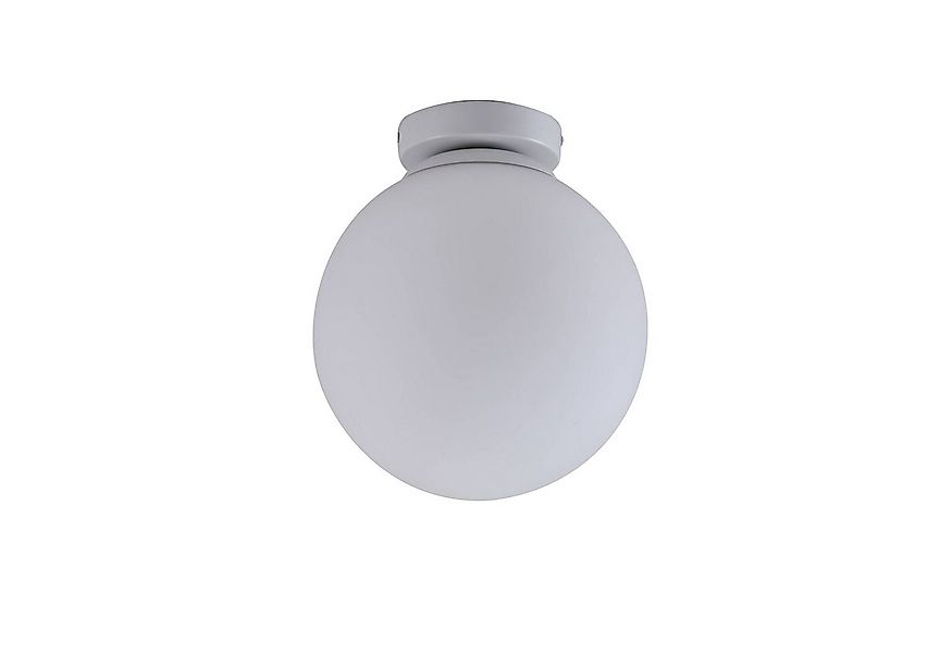 Lindby Deckenleuchten Meriala, Glas Weiß IP20, 1 x 60 W günstig online kaufen