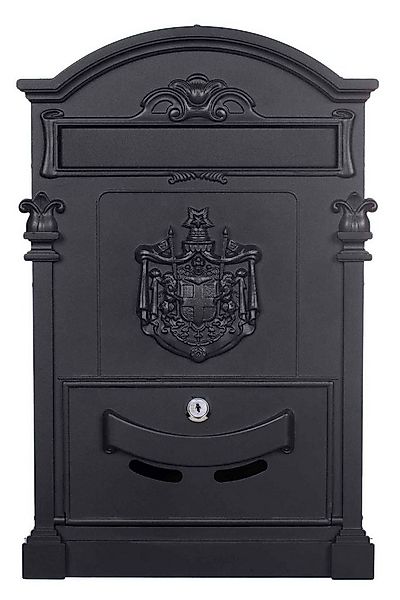 BIRENDY Briefkasten Antiker Briefkasten LB-001-Long Schwarz Wandbriefkasten günstig online kaufen