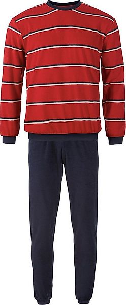 REDBEST Pyjama Herren-Schlafanzug Frottee Streifen günstig online kaufen