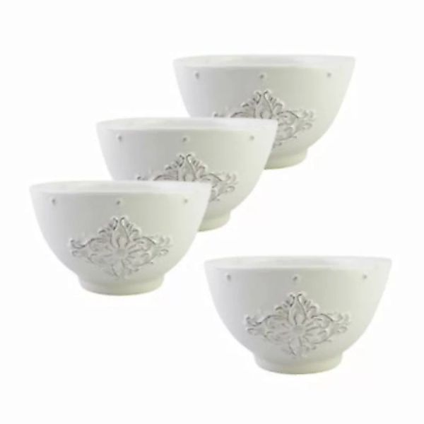 Neuetischkultur Dessertschale Keramik weiß 4er-Set Bessie günstig online kaufen