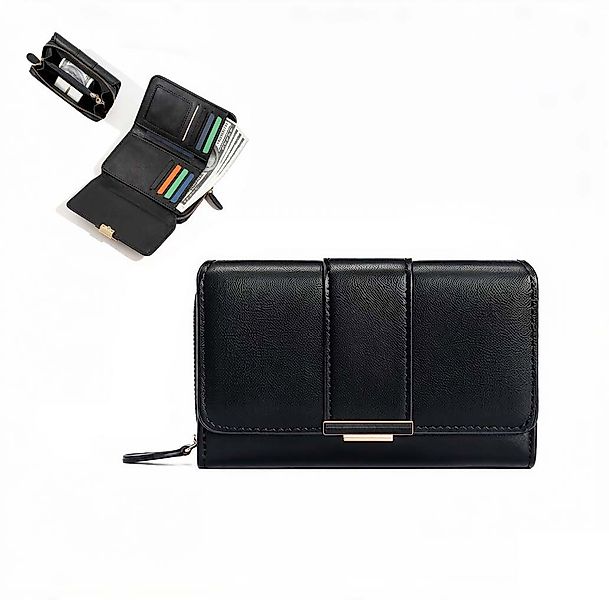 Zaewry Geldbörse Portemonnaie Damen PU Leder,Reißverschluss günstig online kaufen