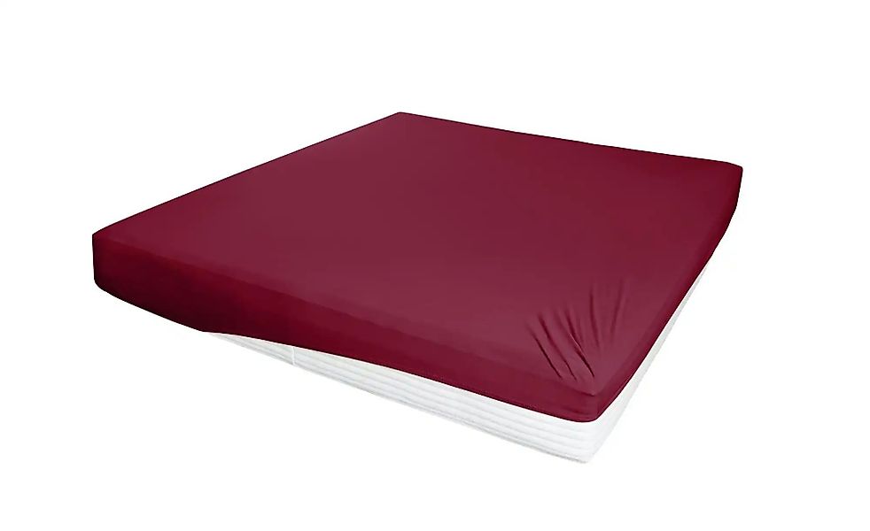 como Jersey-Elasthan Boxspringbetttuch   ¦ rot ¦ Maße (cm): B: 150 H: 26 T: günstig online kaufen
