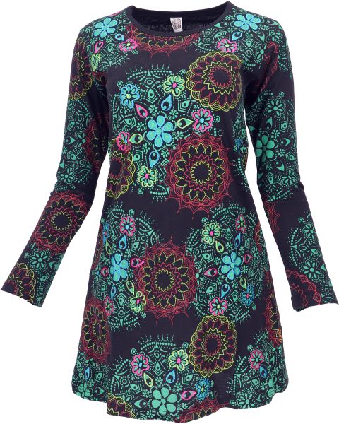 Guru-Shop Midikleid Besticktes Boho chic Minikleid, günstig online kaufen