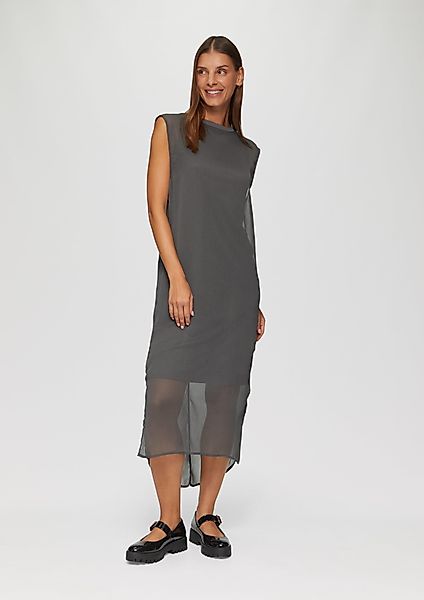 QS Minikleid Chiffonkleid mit Rundhalsausschnitt günstig online kaufen