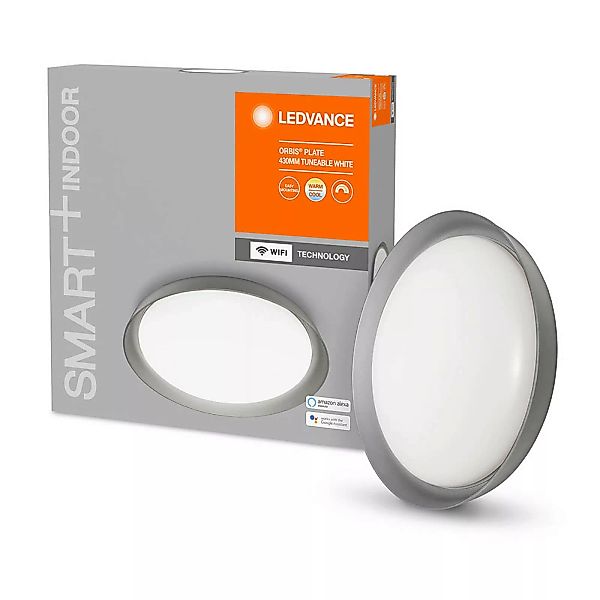 LEDVANCE SMART+ WiFi Orbis Plate CCT 43cm grau günstig online kaufen