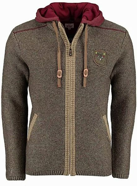 Spieth & Wensky Trachtenstrickjacke Dakar 70 cm mit Sweater-Kapuze mit abkn günstig online kaufen